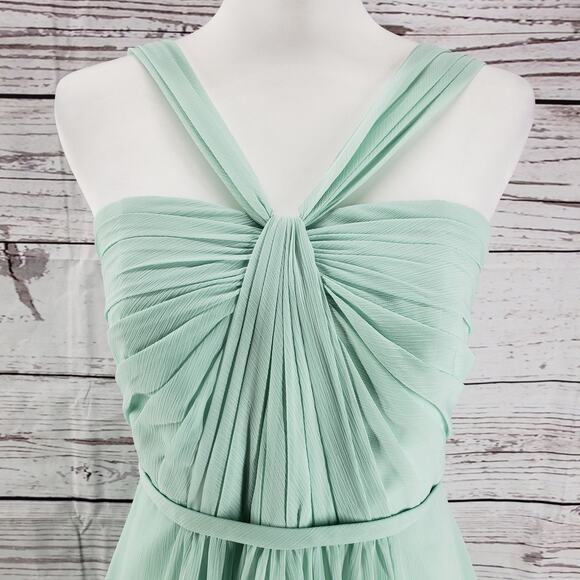 David's Bridal  Women's Mint Green Bridesmaid Dress Size 6 - Picture 4 of 14